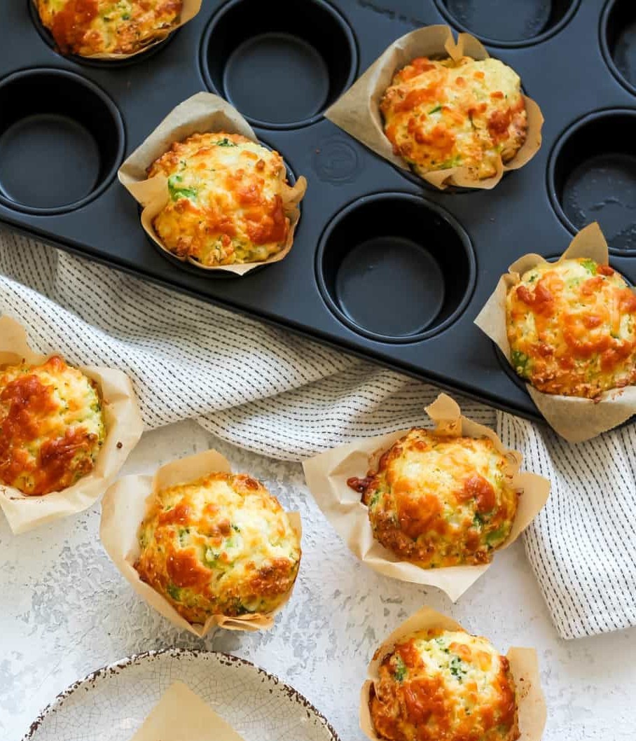 Egg and Cottage Cheese Muffins with Chickpea Flour